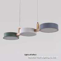 Lustre nordique avec base en aluminium, couvercle en acrylique, LED, télécommande, style moderne et simple, pour la maison, la chambre à coucher, la salle à manger, nouveau style