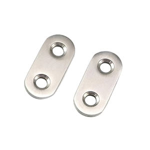 Supports de renfort droits plats en acier inoxydable réparant le connecteur de support de fixation de réparation de plaques de jonction - Product Image 1