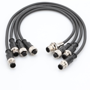 Защищенные кабельные разъемы M12 (прямые, угловые) с <span class=keywords><strong>2</strong></span>, <span class=keywords><strong>3</strong></span>, 4, 5, 6, 12 контактами, в ПВХ/ПУ оболочке, для питания - Product Image 1