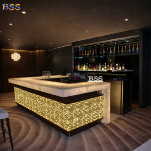 Mármol Cerveza <span class=keywords><strong>Bar</strong></span> Mostrador Diseño Lujo Translúcido Onyx Piedra <span class=keywords><strong>Terraza</strong></span> Restaurante Mostrador - Product Image 5