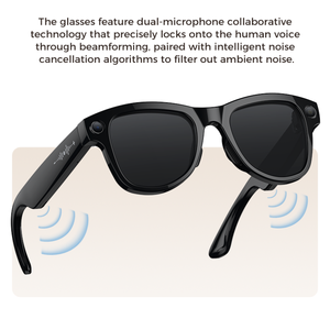 2026 AI lunettes intelligentes avec caméra 8MP HD1080P vidéo 3600mAh étui de charge Chat GPT 164 langues lunettes de traduction - Product Image 6