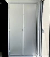 Porte pliante en alliage d'aluminium mince, cadre minimaliste, verre trempé insonorisé pour cuisine moderne, décoration intérieure, garantie 5 ans