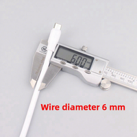 Kabel Data Pengisian Daya Super Cepat 120W PVC Tebal Python 6A untuk Konektor Type-C Micro USB Kabel Pengisian Cepat MOQ Rendah