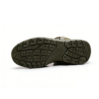 Bottes tactiques montantes SAITENG modèle ST2230 en daim et tissu Oxford, fermeture à enfiler, absorption des chocs, anti-perforation, pour le désert