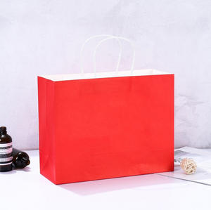 ถุงกระดาษหรูหราสีส้มออกแบบได้ตามต้องการบรร<span class=keywords><strong>จ</strong></span>ุภัณฑ์ถุงกระดาษคราฟท์ทรงสูงขนาดใหญ่สำหรับใส่เสื้อผ้า - Product Image 4