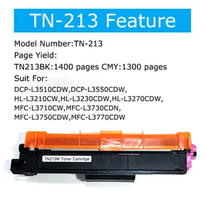 TN213 223 233 243, venta al por mayor, toners de impresora compatibles Premium para Brother, 2000, 2000, 2000, 2000, 2000