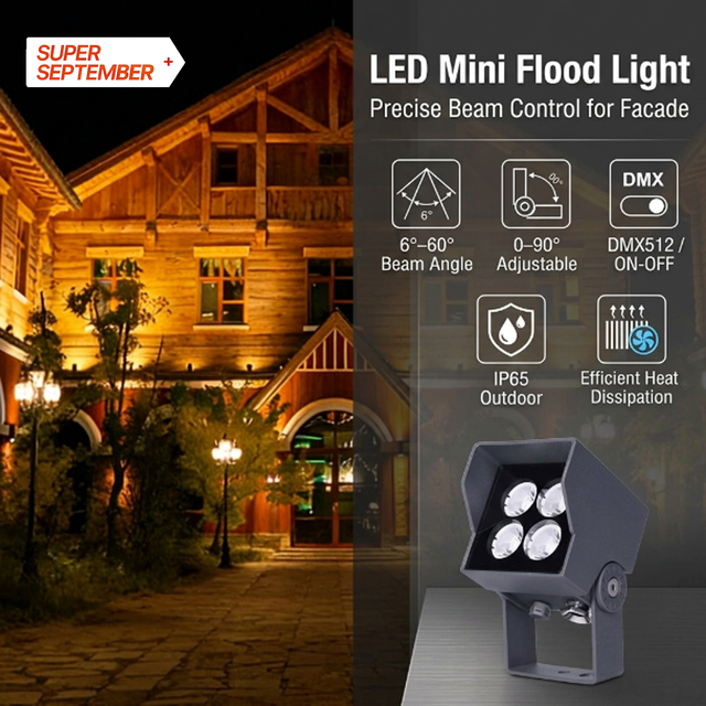 Outdoor Mini 99x65x70mm Square Architectural Lighting Flood Light IP65 LED Project Light for Landscape 9W 12W