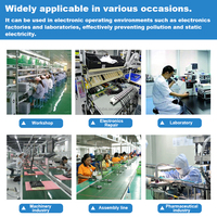 Factory Custom Lean Pipe Industrie Esd Tisch Werkstatt Elektronischer Techniker Montage Werkbank Werkbank Schreibtisch mit LED-Licht