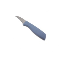 Couteau de cuisine en métal inoxydable à haute teneur en carbone de 2.8 pouces petit éplucheur de fruits incurvé avec manche en PP tranchant