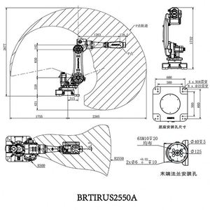 BORUNTE Brazo Robótico Industrial para Pintura y Pulverización, Tipo Trompa de Elefante, Carga Útil de 50 kg, Alcance de 25500 mm, 6 Ejes, Motor PLC, Accionamiento Eléctrico, IP67 - Product Image 5