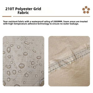 Tente de camping d'hiver E-RIKE grande capacité pour l'extérieur, pliable, ignifuge, tente tunnel familiale avec espace de vie - Product Image 3