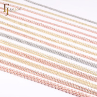 FJ Fallon Joyería al por Mayor, Cadena de Hombre Personalizada de Latón y Cobre Chapado en Oro Real de 14K, Collar y Pulsera de Eslabones Bismark para Hombre