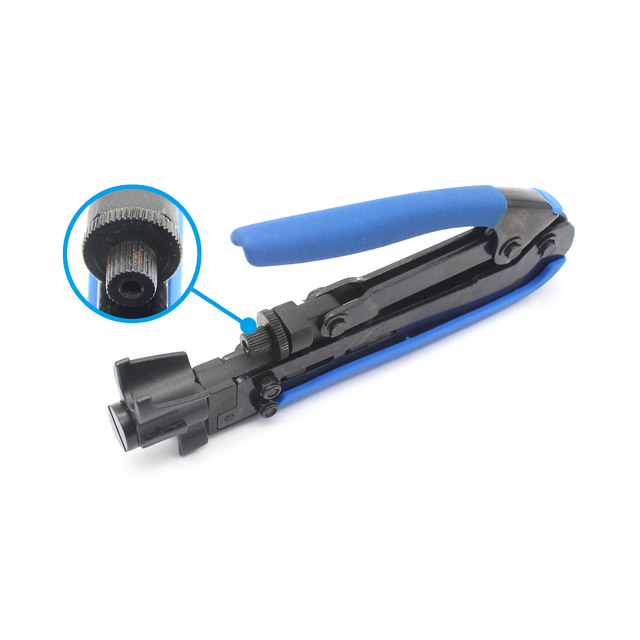 Crimping F Connector Wire Plier RG 6 59 7 and 11 Rugged Coaxial Cable Crimping Tool