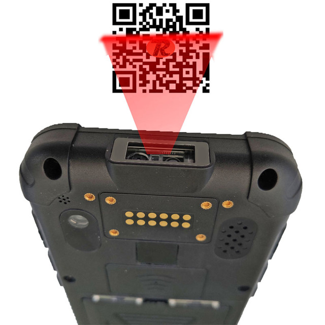 Hidon Factory 5.5 Inch Win10 Pro Intel Z8350 IP66 PDA Handheld Terminal Mobile Computer with 2D Scanner UHF RFID NFC Docking