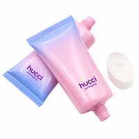 Tube cosmétique en plastique PE brillant personnalisé de 50 ml, emballage pour crème BB, tube pour crème solaire