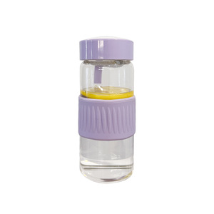 Hakparson Glass Water <b>Bottle</b> With Lid And Filter Portable For Tea Brewing Travel Use - Product Image 5