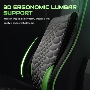 Chaise pivotante réglable à dossier Chaise commerciale robuste d'usine <span class=keywords><strong>Razer</strong></span> Chaise de jeu réglable en hauteur avec support lombaire 3D - Product Image 5
