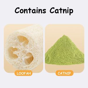 Support mural durable pour griffoir à chat en loofah avec jouet à gratter et balle, jouet vertical pour animaux de compagnie - Product Image 3