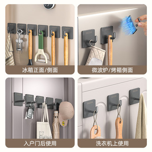 Magnetic Hooks For 304 Stainless Steel Refrigerator Door Wall Mount Punch Free Adhesive Storage Hooks - Product Image 2