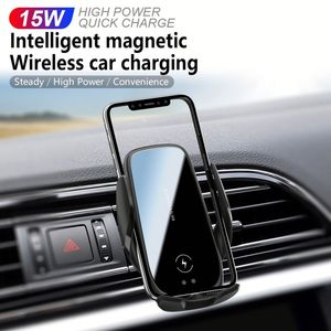 Chargeur sans fil 3 en 1 à charge rapide M11L, chargeur de téléphone 15 W, chargeur de téléphone magnétique automatique pour voiture - Product Image 3