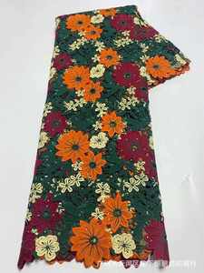 Многоцветная кружевная ткань с вышивкой - Product Image 2