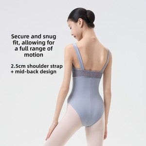 <span class=keywords><strong>Tenue</strong></span> de ballet de haute qualité pour adultes, justaucorps de danse pour femmes avec bretelles, vêtements d'entraînement de <span class=keywords><strong>gymnastique</strong></span> - Product Image 4