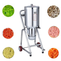 Hachoir et Coupe-légumes Entièrement Automatique Motorisé pour Fruits, Viandes et Glace, 220V, Appareil de Cuisine Professionnel