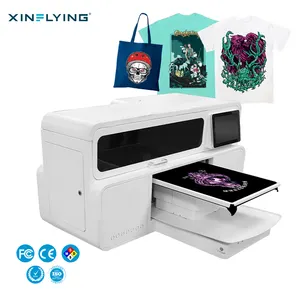 XinFlying dtg dtf printer multifunction printing machine 48*47cm with auto cleaning printhead funtion speed up to 1pieces/2 mins