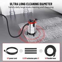 Aspirateur sans sac DEIPURA 20L pour usage domestique, filtre à air ultra fin, léger, humide/sec, avec une puissance de 1200W