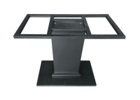 Comptoir hauteur laiton piédestal bar métal jambe salle à manger pieds ovale médiocre base de table pour table basse