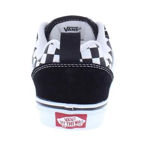 Scarpe da Skateboard Knu Skool GS per Ragazzi, Allacciate, Comode, Estive, Motivo a Scacchi Nero e Bianco - Product Image 3