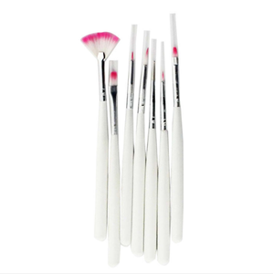 Kit de 7 pinceaux à ongles roses pour nail art, marque privée, pour liner, peinture, dessin, poils en nylon, conception de gel, salon de manucure - Product Image 3
