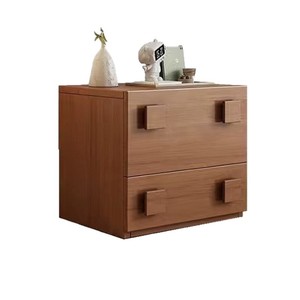 Armoire de rangement en bois massif de style vintage, 5 tiroirs, empilable, armoire de salon, table d'appoint de chambre à coucher - Product Image 5