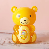 Bonbons en gros à prix abordable pour enfants, saveur fraise et mangue, bonbons gélifiés fruités en bouteille 128g, forme de dessin animé