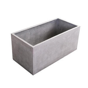 Pots à fleurs écologiques <span class=keywords><strong>en</strong></span> fibre de verre, petits pots pour plantes succulentes, trou de drainage, soucoupe, utilisation à la maison et au <span class=keywords><strong>jardin</strong></span> - Product Image 3