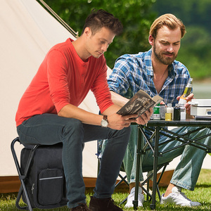 Складной стул-рюкзак из металла Extra Wide Oxford — портативное современное решение для мастерской и использования на улице - Product Image 2