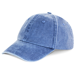 Gorra de Béisbol HBA55 OEM Unisex de Algodón Lavado de 6 Paneles, Azul Vintage, Casual, Deportiva, para Exteriores, Estilo Dad Hat, Venta al Por Mayor Directa de Fábrica - Product Image 4