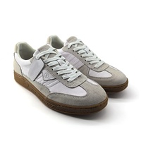 Chaussure en cuir véritable suédé gris foncé, design original de marque, tendance rétro printemps, respirante, légère et résistante à l'usure