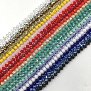 Manik-manik Kaca Kristal 160cm 8mm Kalung Panjang Berikat untuk Manik-manik Kaca untuk Pembuatan Gelang <span class=keywords><strong>DIY</strong></span> Manik-manik Kaca Lepas Grosir - Product Image 1