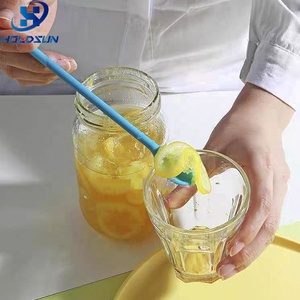 Phổ Biến Tùy Chỉnh Màu Sắc Cấp Thực Phẩm Silicone Dài Xử Lý Trà Muỗng Thìa Nhỏ Trộn Muỗng Cho Thuận Tiện Sử Dụng - Product Image 6