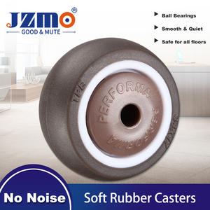 Anpassbare 1-4 Zoll Geräuschlose Haustier-Laufräder OEM Gummi Pneumatische Solide Schwenkbare Lenkrollen - Product Image 2