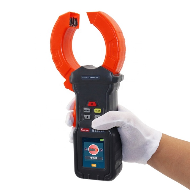 Updated Version FUZRR ES3022E Clamp Earth Resistance Tester Digital Clamp Earth Resistivity Meter Instruments