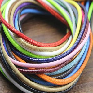 1 mm Korea Cotton Polyester Waxed <b>Rope</b> for Bracelets Bags Garments Shoes Waterproof Waxed Cord <b>Rope</b> - Product Image 2