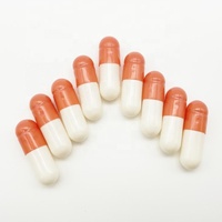Capsule dure transparente personnalisée avec logo imprimé, capsule creuse vide, halal, sans TiO, pour médicaments et compléments alimentaires