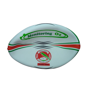 Pelota de entrenamiento de rugby de alta calidad, tamaño 5, súper agarre, para todo tipo de clima, duradera, cosida a mano, diseño de goma - Product Image 1