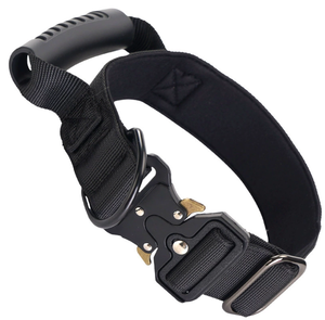 <strong>Dog</strong> <strong>Collar</strong> Soft <strong>Padded</strong> Nylon Handle for <strong>Medium</strong> to Large <strong>Dogs</strong> Heavy Duty Tactical Style - Product Image 2