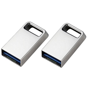 Clé USB Mini Haute Vitesse Stable 2.0 3.0 en Métal, Nouveau Logo Personnalisé Gravé pour Ordinateur Portable, Transfert de Données Quotidien pour le Travail - Product Image 1