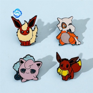 Japanse Anime Pokémon Metal Badge Jigglypuff Alloy Broche Speld Schattig Karakterontwerp voor Decoratie - Product Image 1