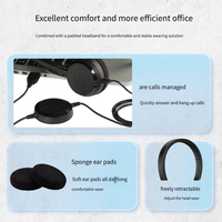 Casque Jabra Evolve 20 Mono UC pour la visioconférence en ligne, connexion USB directe, suppression active du bruit