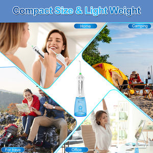 Idropulsore Dentale Elettrico Portatile IPX7 Impermeabile, Ricaricabile USB, con 5 Livelli di Pressione e Ugello a 360° - Product Image 5